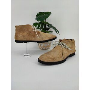 Woolrich Men's Beige Suede Ankle Boots Size 12 US